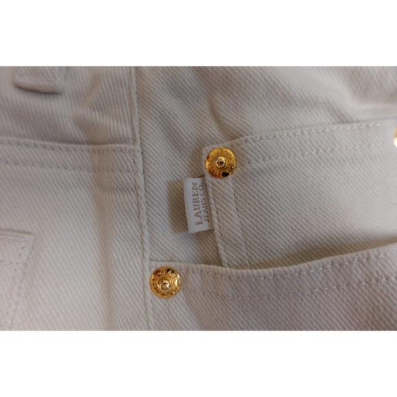 Women's Ralph Lauren Jeans & Co. Green Label ivory colored jeans size 10 regular - Picture 3 of 8